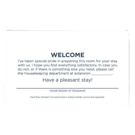 Welcome Card